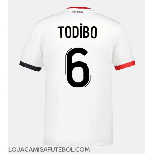 Camisa de Futebol OGC Nice Jean-Clair Todibo #6 Equipamento Secundário 2023-24 Manga Curta